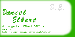 daniel elbert business card